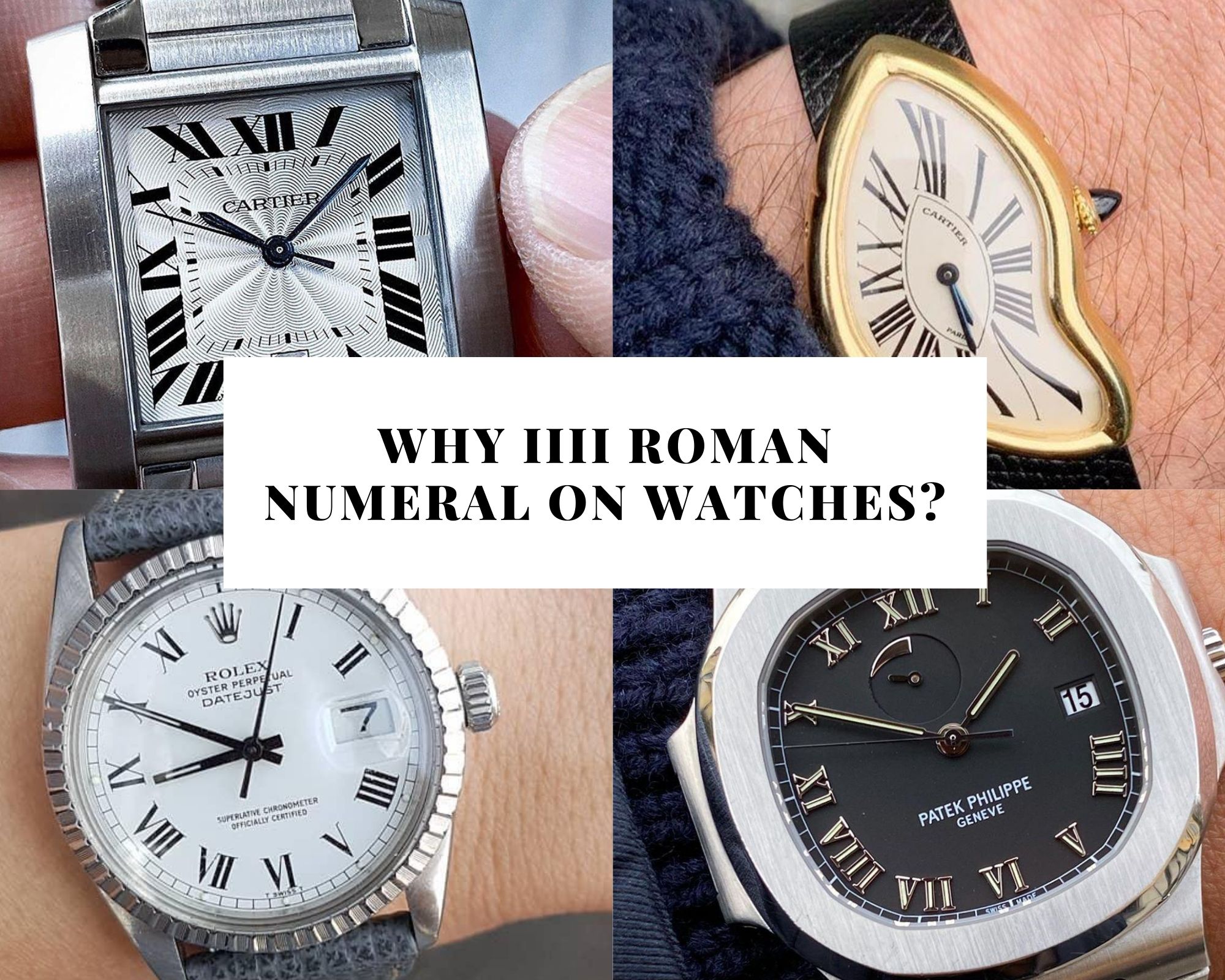 cartier watch roman numeral 4